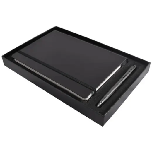 Flexi Notebook & Pen Set Black
